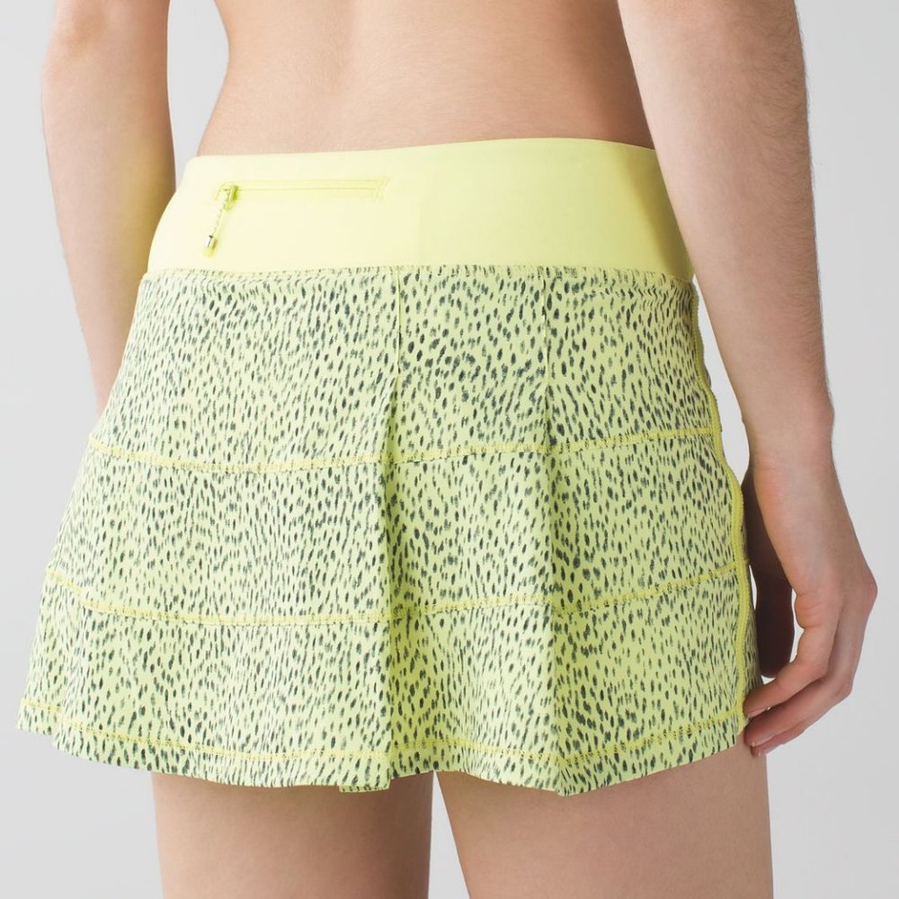 lululemon athletica Yellow Printed Athletic Skort